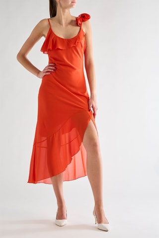 Robe midi - Orange