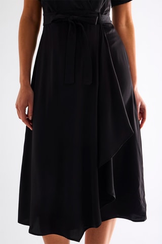 Robe portefeuille - Noir