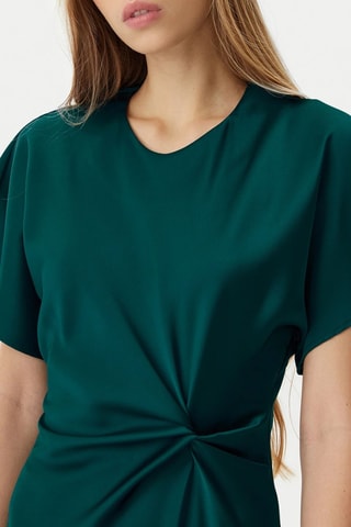 Robe midi - Bleu canard