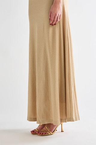 Robe longue - Doré