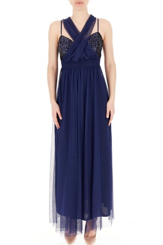 Robe longue - Bleu marine