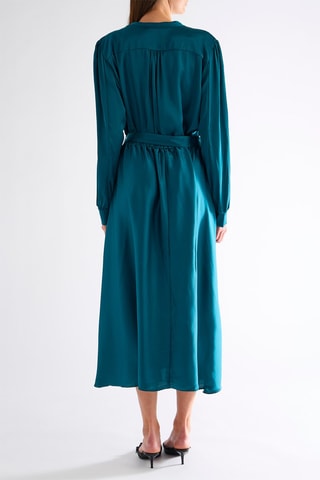 Robe midi - Bleu canard