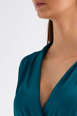 Robe midi - Bleu canard