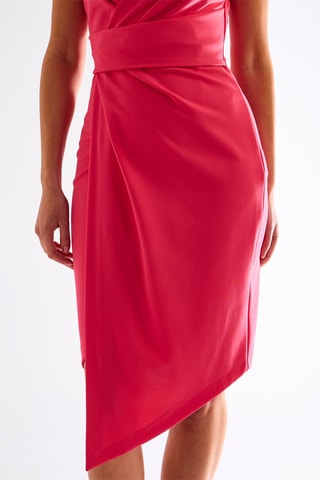 Robe portefeuille - Fuchsia
