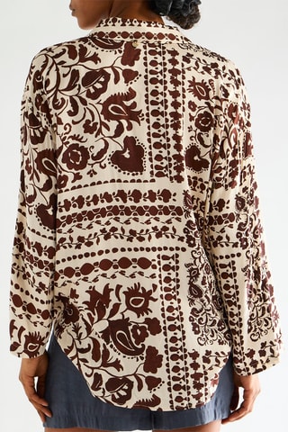 Chemisier - Beige et marron