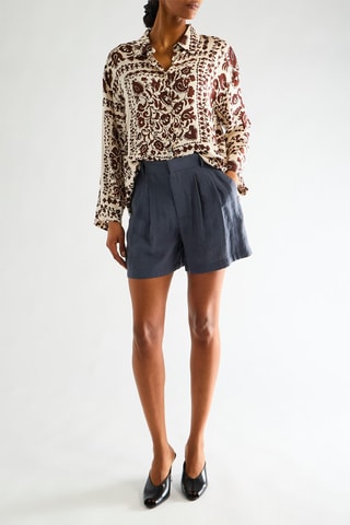 Chemisier - Beige et marron