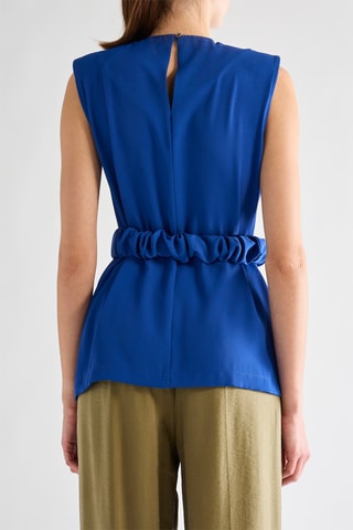 Blouse sans manches - Bleu électrique