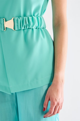 Blouse sans manches - Turquoise