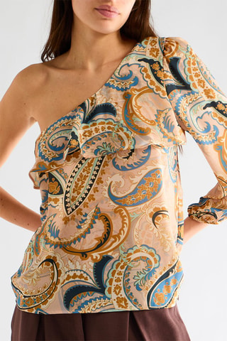 Blouse asymétrique - Multicolore