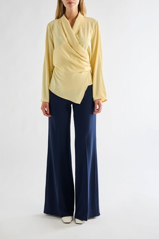Blouse portefeuille - Jaune