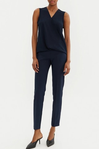 Blouse portefeuille - Bleu marine