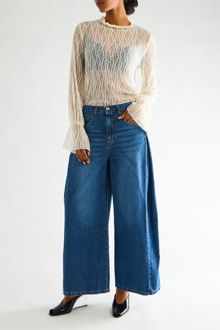 Blouse en dentelle - Ecru