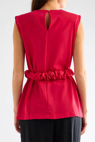 Blouse sans manches - Fuchsia