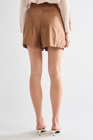 Short taille haute - Marron
