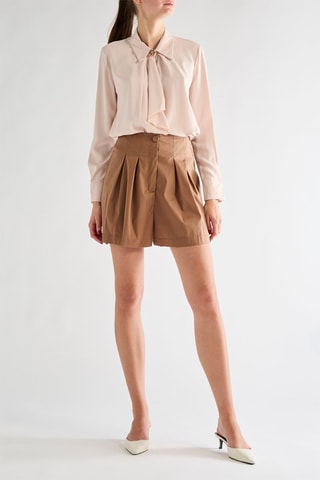 Short taille haute - Marron