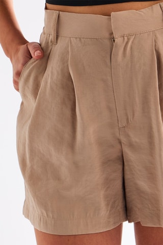 Short taille haute - Beige