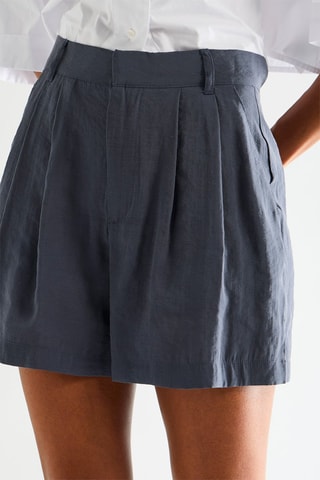 Short taille haute - Bleu foncé