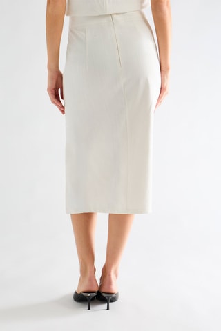 Jupe midi - Blanc