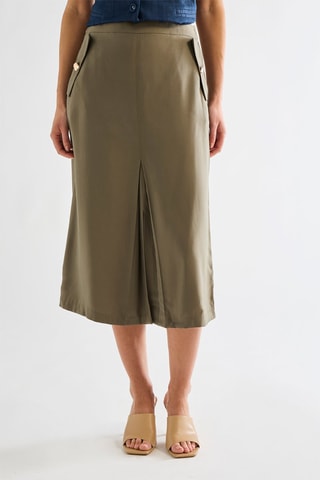 Jupe midi - Kaki