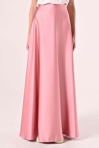Jupe longue taille haute - Rose