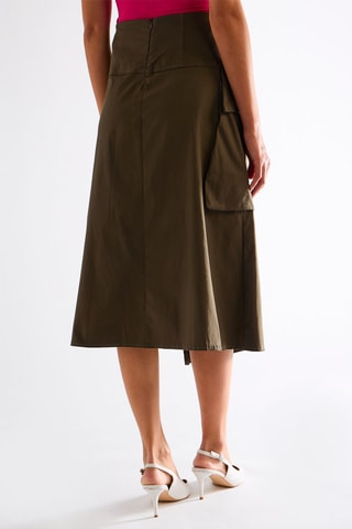 Jupe midi - Kaki