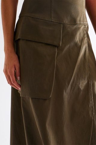 Jupe midi - Kaki
