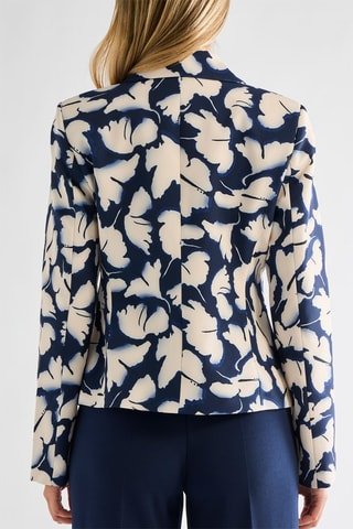 Blazer - Bleu foncé et blanc