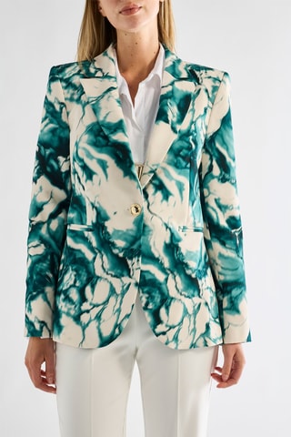 Blazer - Vert émeraude et blanc