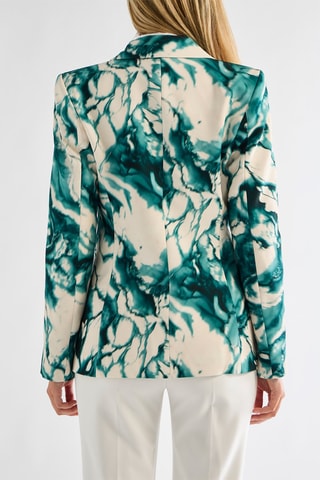 Blazer - Vert émeraude et blanc