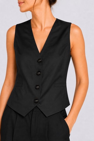 Gilet de costume sans manches - Noir