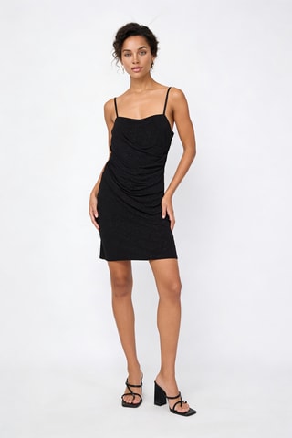 Robe courte sans manches - Noir