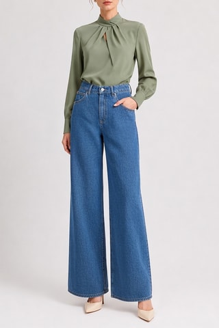 Jean wide legs - Bleu