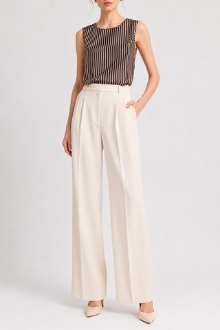 Top sans manches - Marron