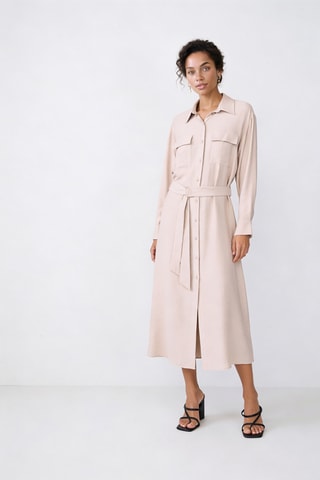 Robe chemise - Beige