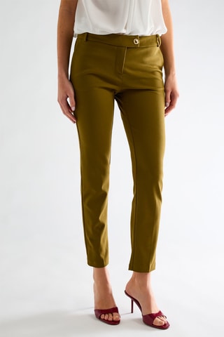 Pantalon slim - vert kaki