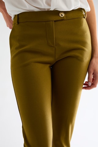 Pantalon slim - vert kaki