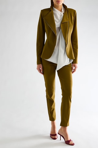 Pantalon slim - vert kaki