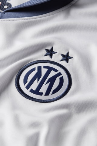 Maillot de football Inter Milan - Blanc et bleu foncé MANQUE VUE DE FACE TICKET EN COURS