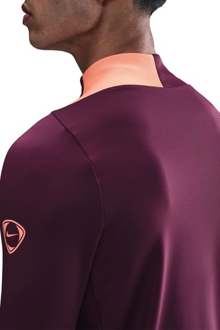 T-shirt slim d'entraînement Strike - Bordeaux et orange