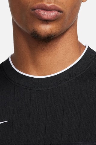 T-shirt slim de football - Noir
