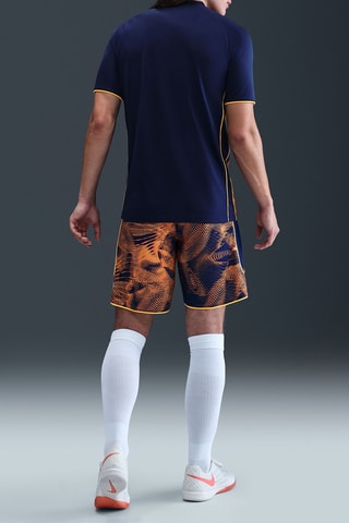 T-shirt de football Academy - Bleu nuit et orange