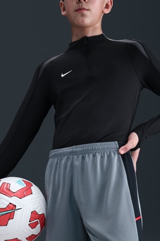 Short de football Academy25 - Gris et rouge