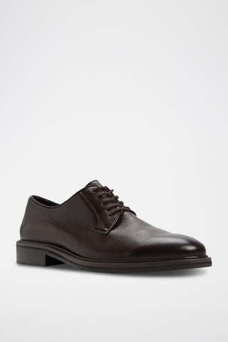 Stringate in pelle Croy - Marrone scuro