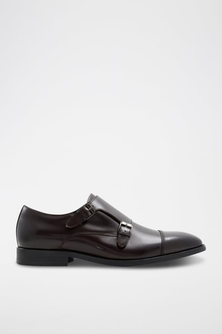 Monk strap in pelle Zigof - Marrone scuro