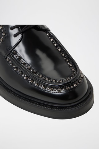 Stringate in pelle verniciata Frederiko - Nero
