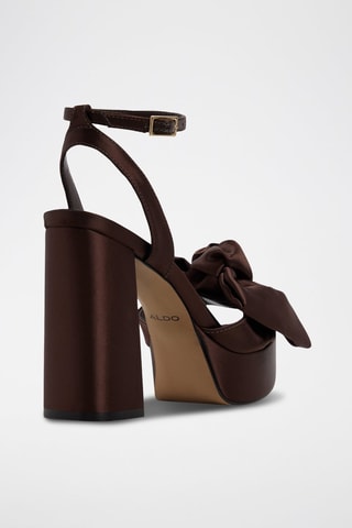 Sandali con tacco platform Luscious - Marrone