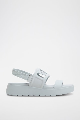 Sandali platform in pelle Onuvia - Azzurro