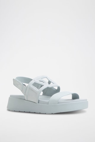 Sandali platform in pelle Onuvia - Azzurro