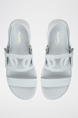Sandali platform in pelle Onuvia - Azzurro