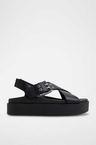 Sandali platform Naluu - Nero